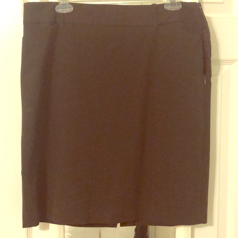 Ann Taylor Loft dark brown skirt